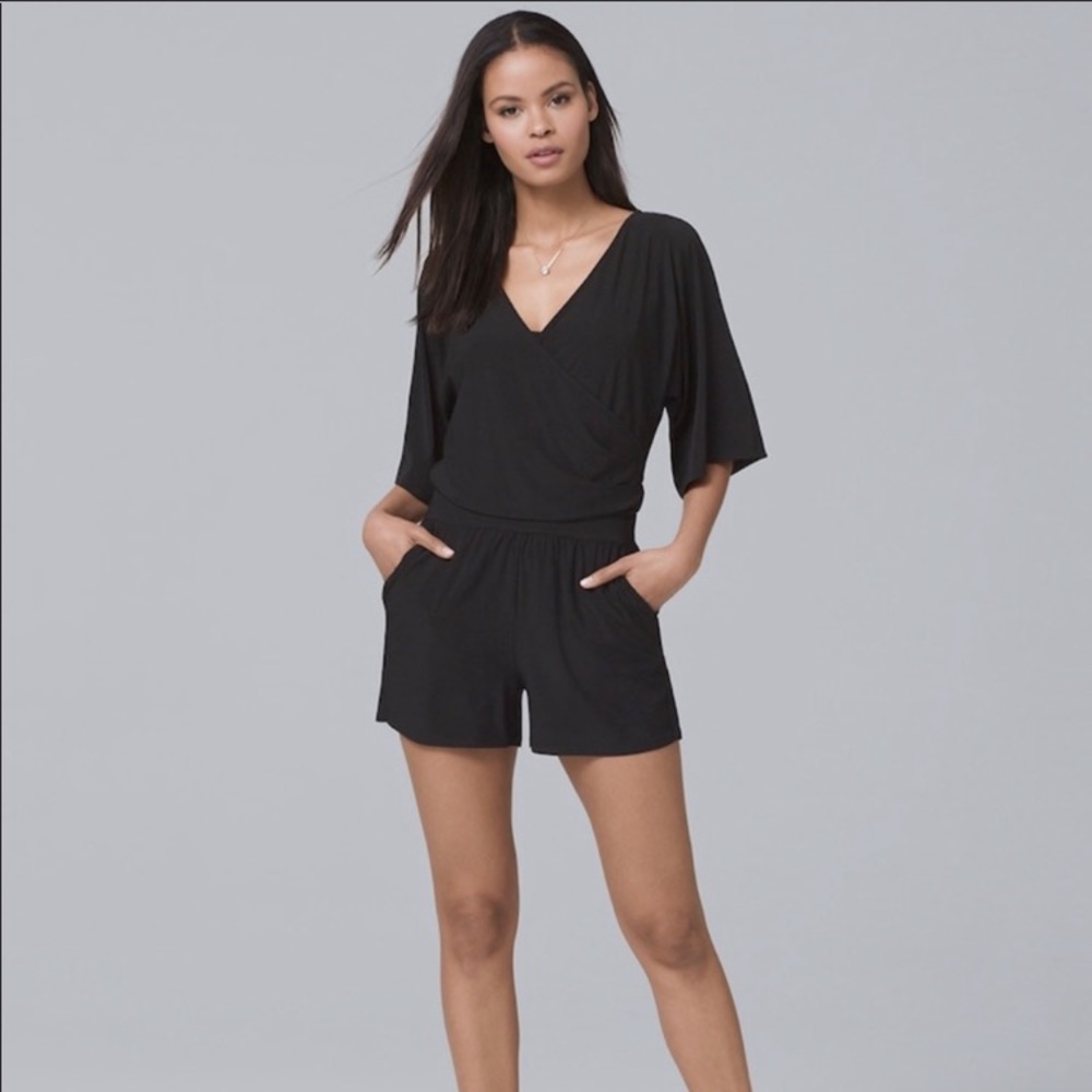 White House Black Market Romper, Sz Large